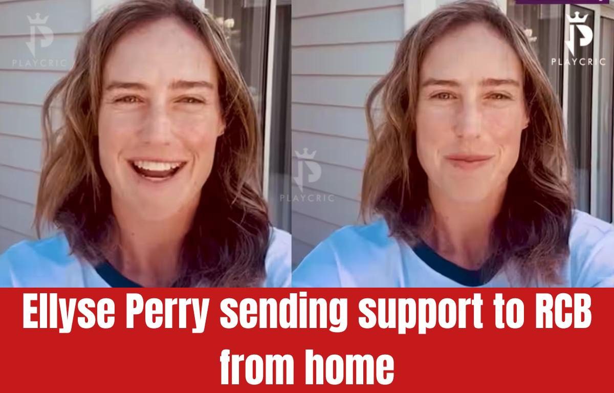 Ellyse Perry sends best wishes to RCB teammates in a video message from home during WPL 2026.