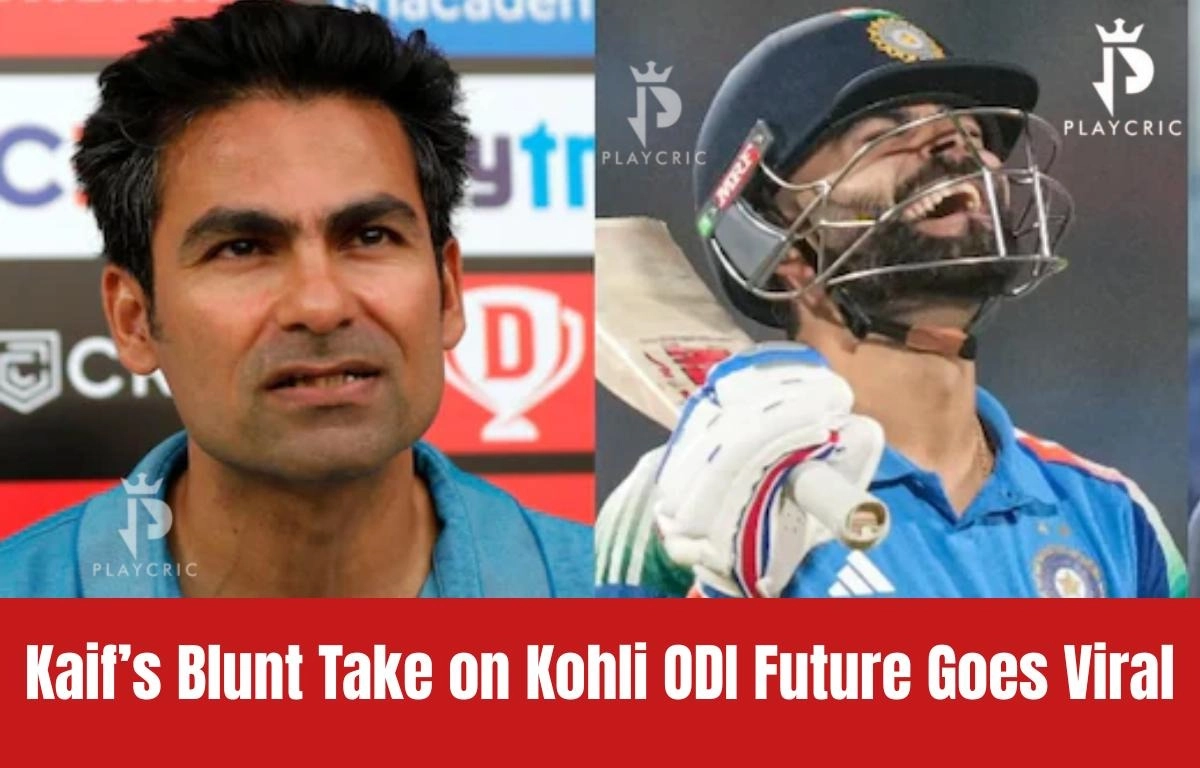 Mohammad Kaif discussing the Kohli ODI future and India's reliance on senior players during a media assessment.