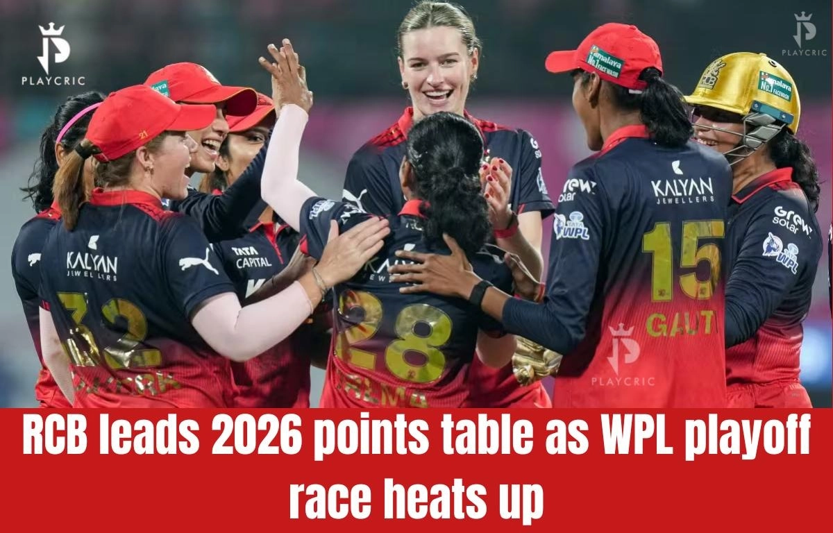 RCB leads 2026 points table after five consecutive wins.