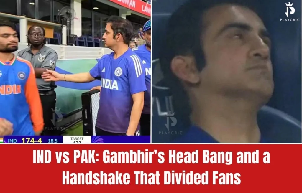 India’s handshake moment during IND vs PAK match in Colombo with Gambhir reaction and team celebration