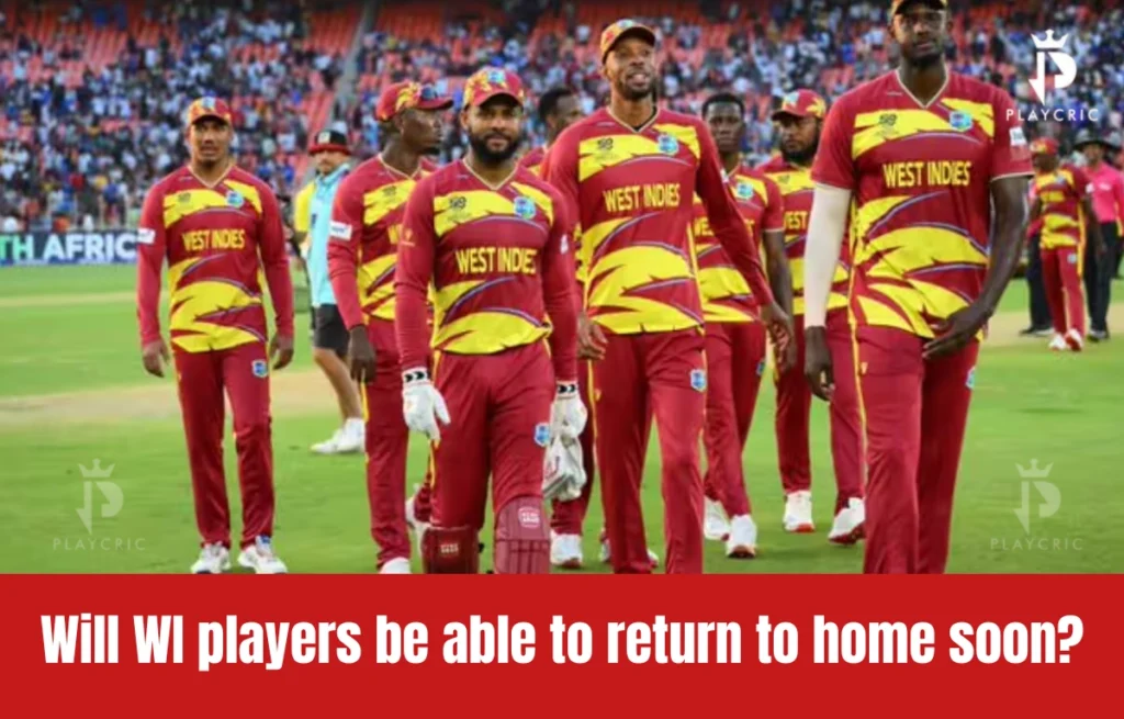 West Indies cricket team stranded in India due to 2026 travel crisis.