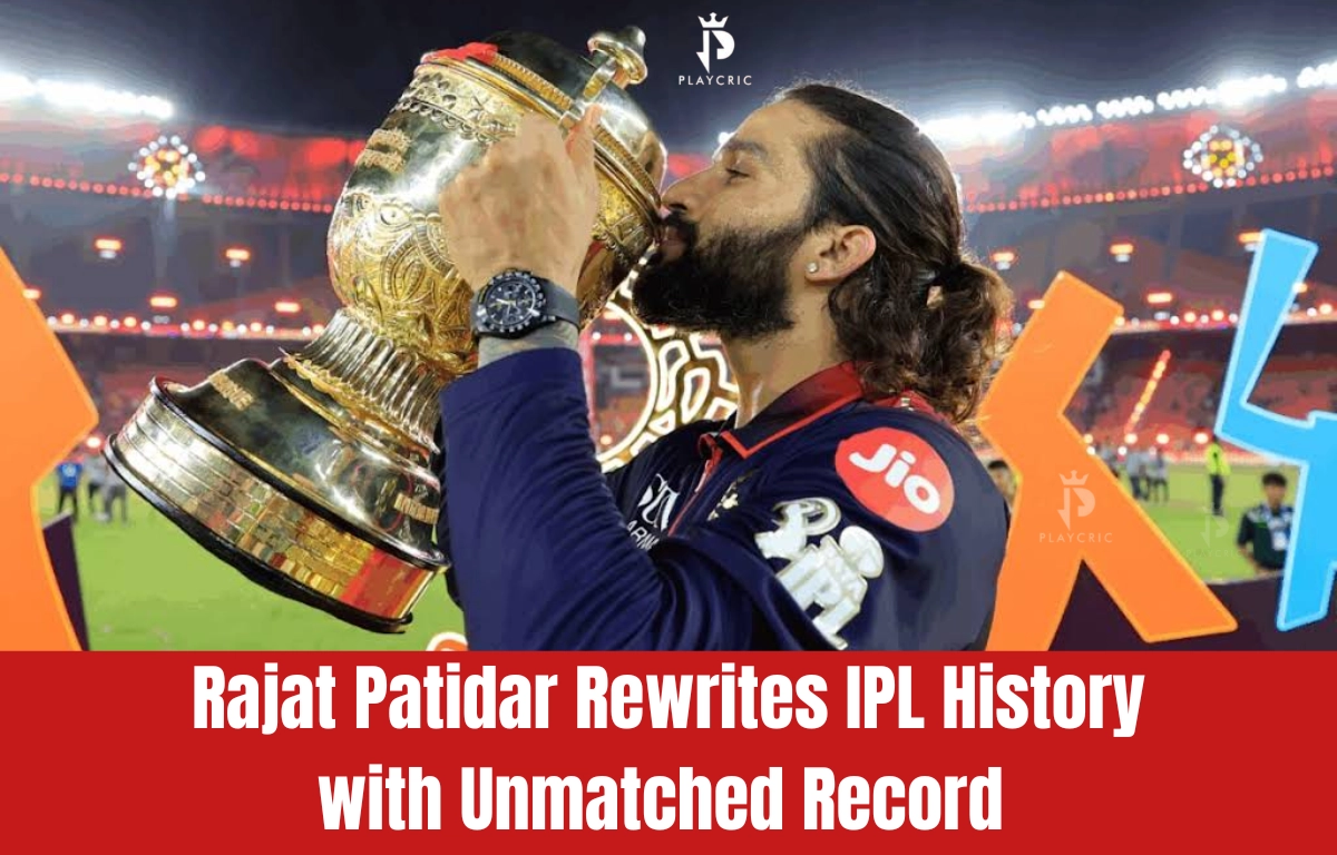 Rajat Patidar celebrating RCB's IPL 2026 title win after creating a historic captaincy record