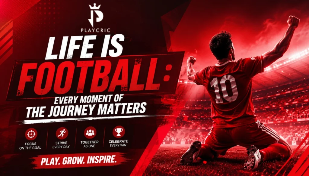 Life Is Football gameplay showing live football action where players make real-time decisions throughout the match.