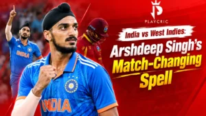 India vs West Indies T20I match highlighting Arshdeep Singh’s crucial wickets and death bowling.